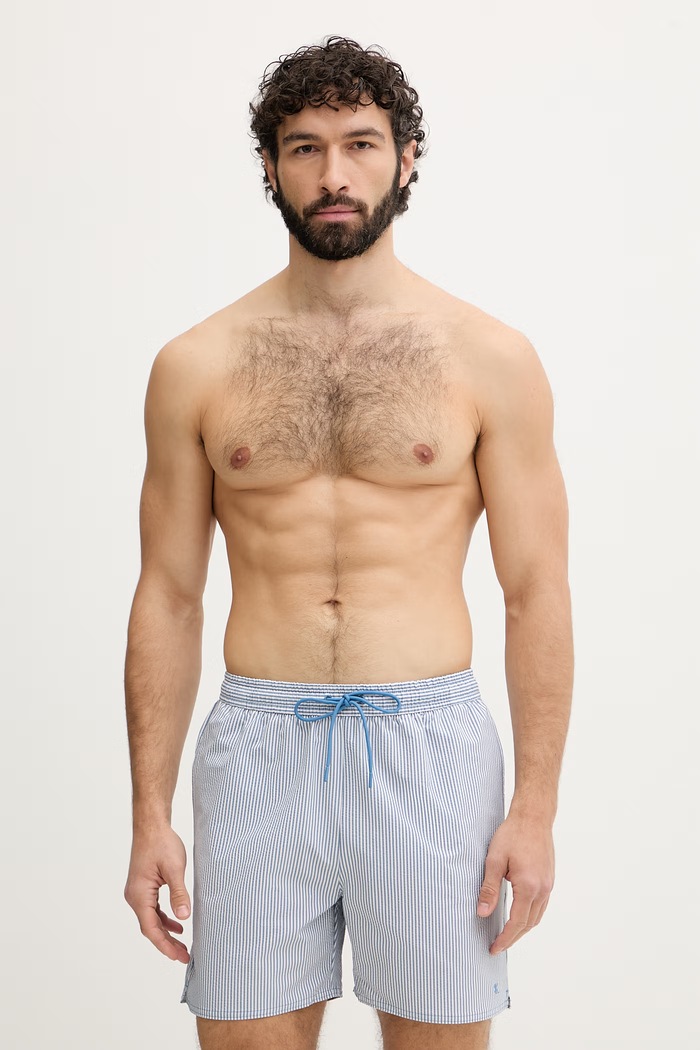 Calvin Klein plavecké šortky pánske modrá LV00N61040