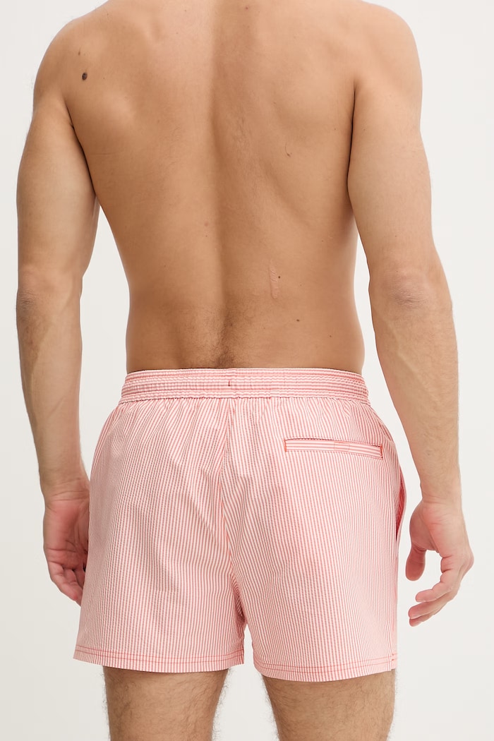 Oblečenie Calvin Klein plavecké šortky pánske LV00N61041 oranžová