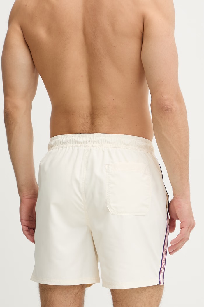 Oblečenie Calvin Klein plavecké šortky pánske LV00N61042 béžová
