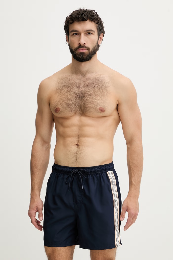 Calvin Klein szorty kąpielowe męskie granatowy LV00N61042