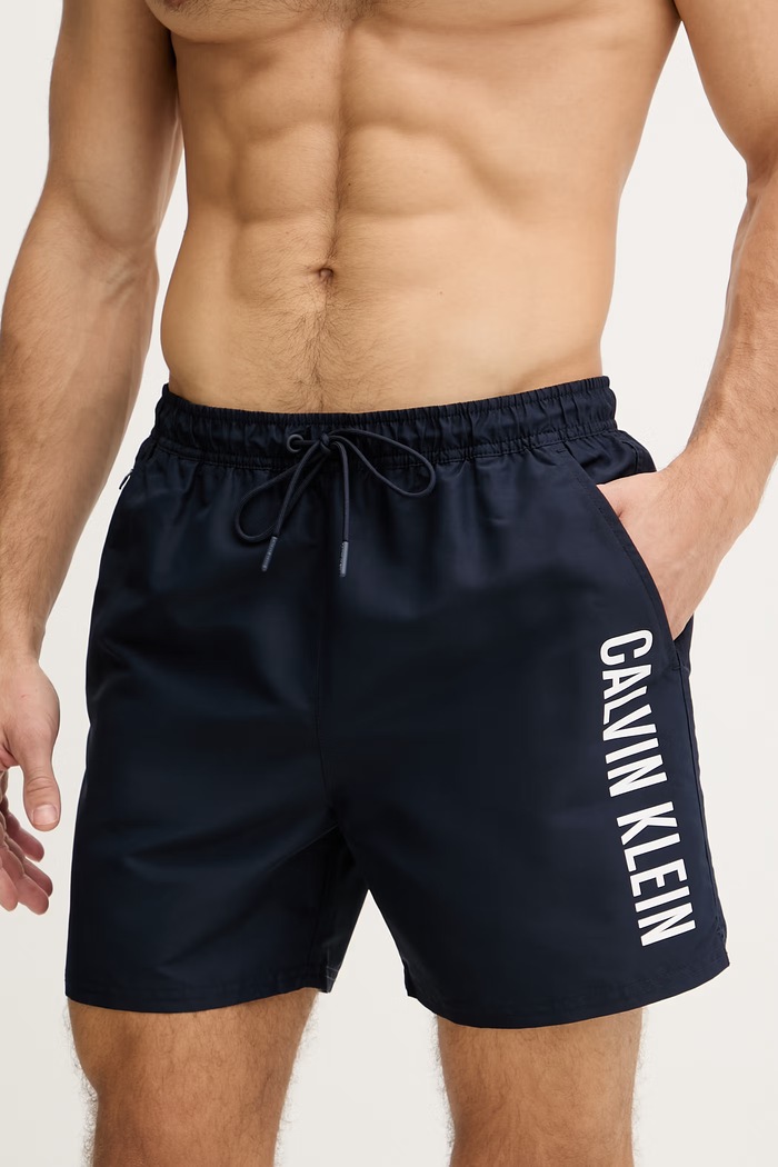 Calvin Klein Plavecké šortky pánske LV00N61047 tmavomodrá SS26