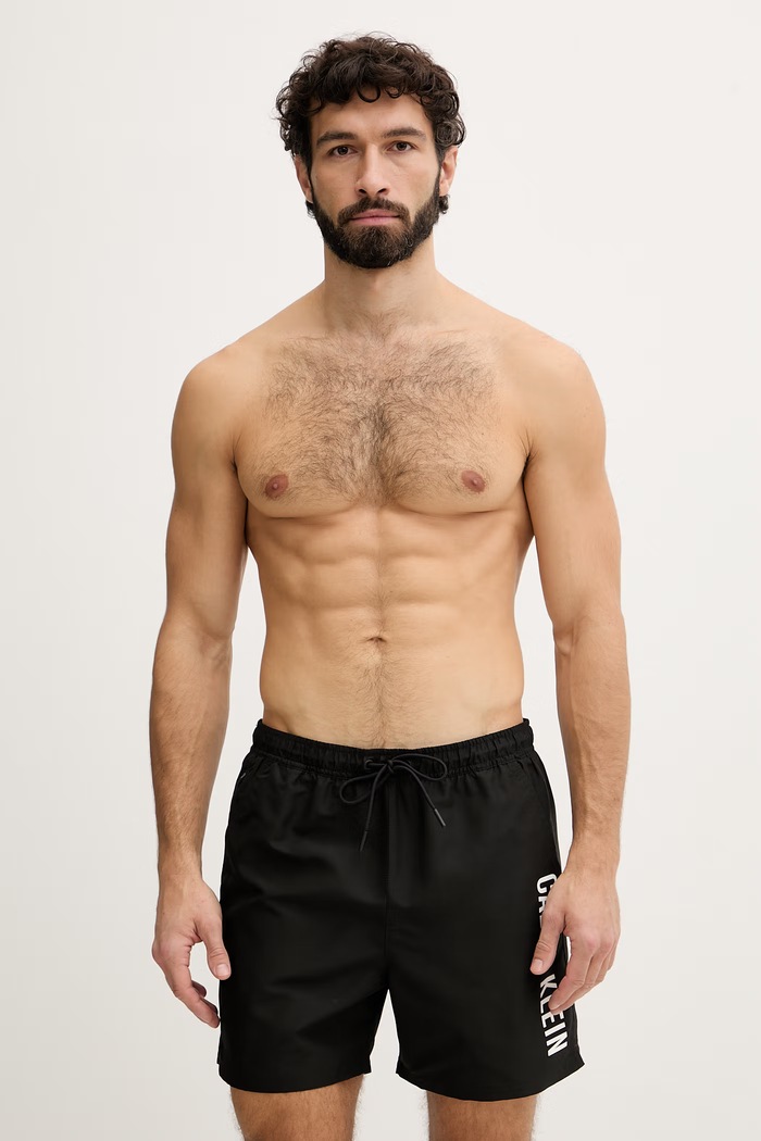 Calvin Klein plavecké šortky pánske čierna LV00N61047