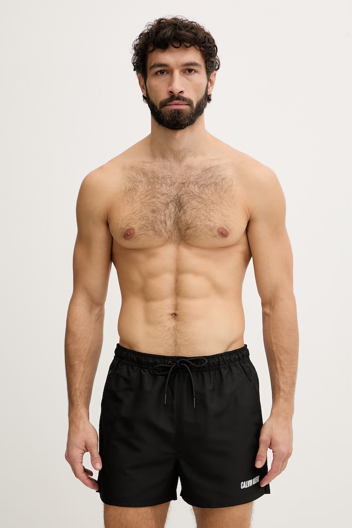 Calvin Klein plavecké šortky pánske čierna LV00N61048