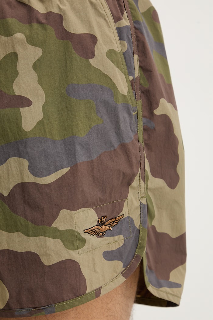 Aeronautica Militare pantaloni scurți de baie bărbați verde BW0231UCT04312
