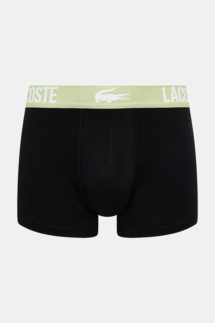 Oblačila Lacoste oprijete boksarice moške bombažne z elastanom paket 5 kosov 5H9305 črna