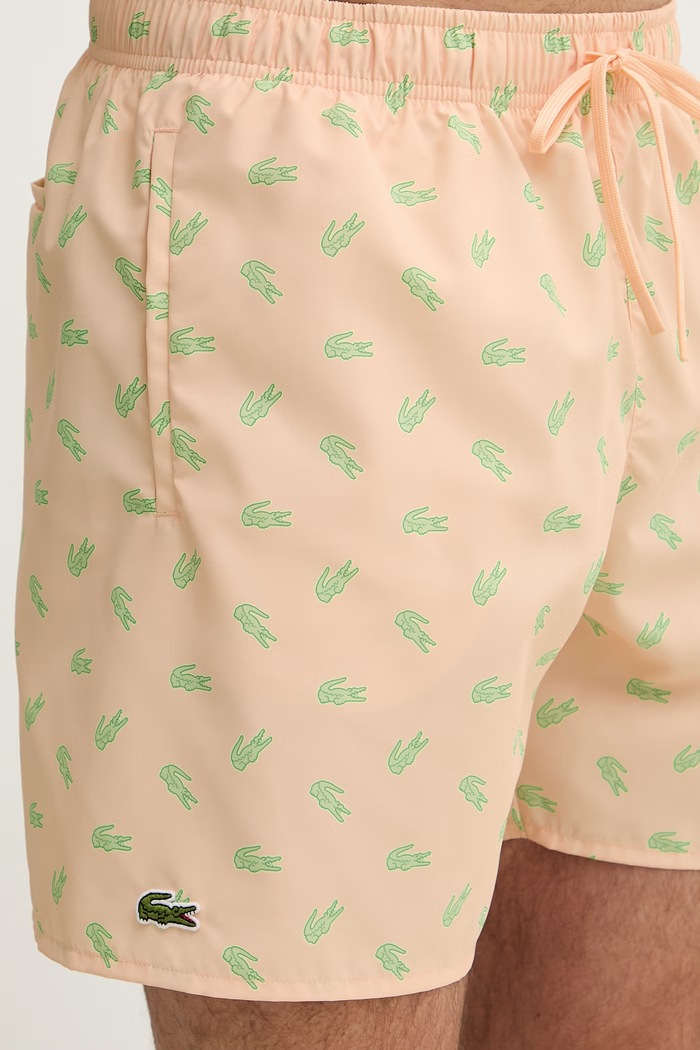 Lacoste pantaloni scurți de baie pentru bărbați portocaliu MH1851