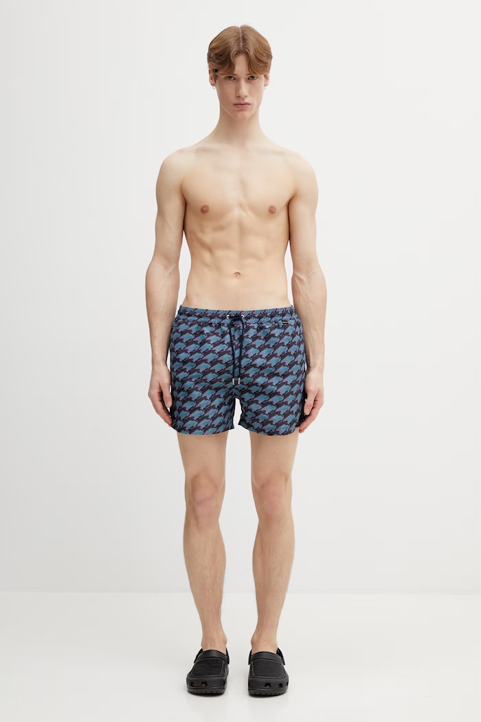 Paul Smith swim shorts HARE & PALM M1A.239B.U41674 blue