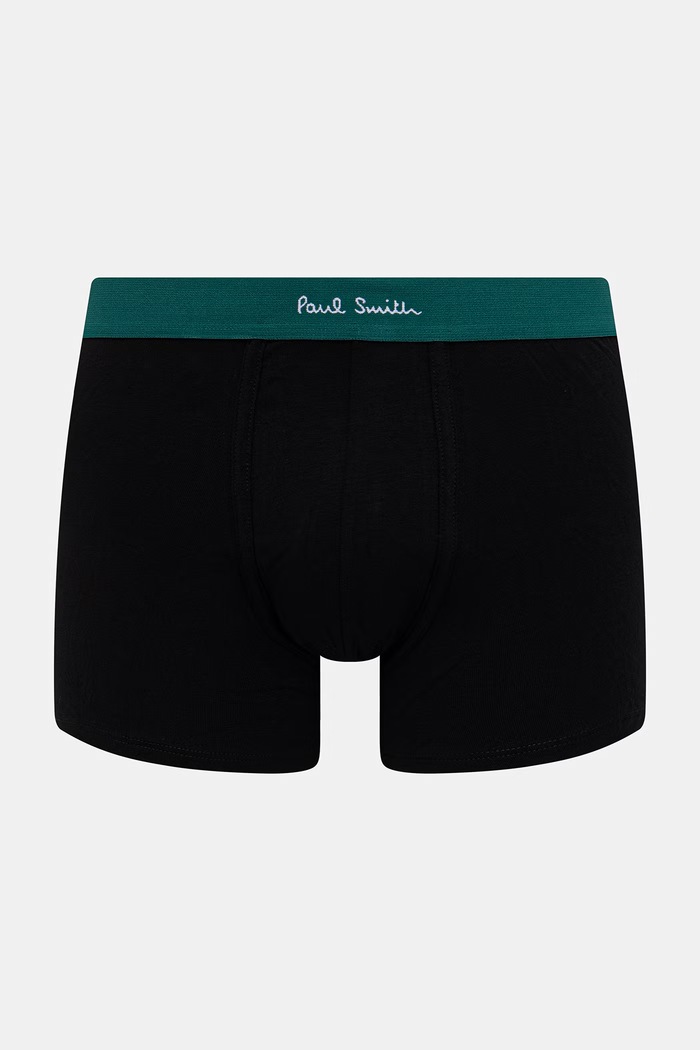 Paul Smith 5 PACK BLK SIGN Boxer in cotone da uomo pacco da 7 M1A.914.M5PK2 nero