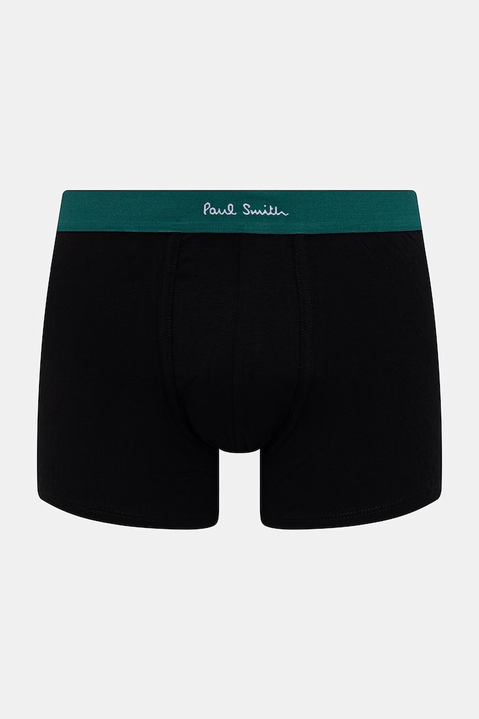Paul Smith 5 PACK BLK SIGN Boxer in cotone da uomo pacco da 7 M1A.914.M5PK2 nero