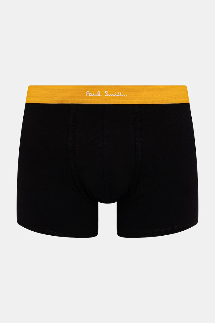 Paul Smith 7 PACK MIX ARST boxeri din bumbac pentru bărbați pachet de 7 M1A.914.M7PKQ negru