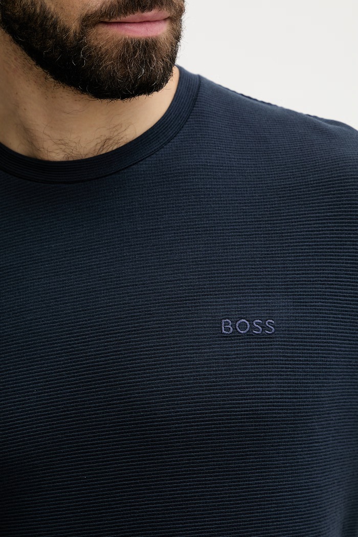 BOSS tricou loungewear pentru bărbați, din modal Shirt 50527377 bleumarin