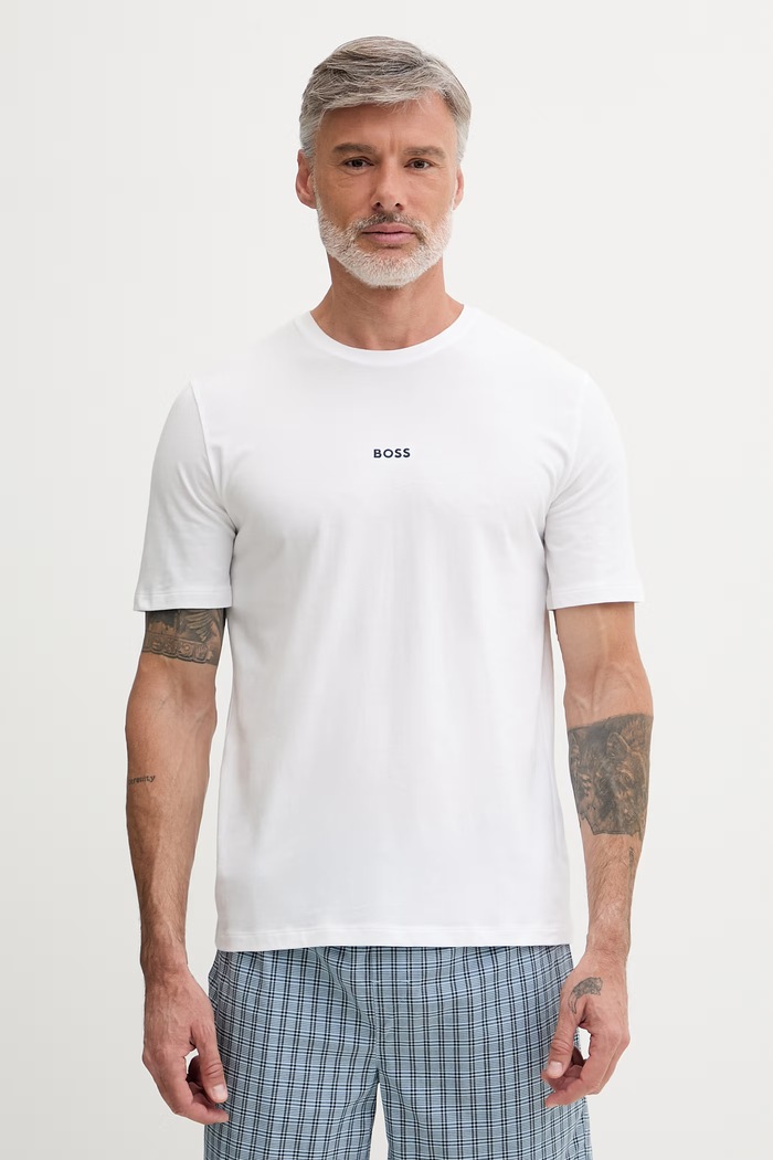 BOSS pijama pentru bărbați, din bumbac cu elastan 50561529 albastru SS26