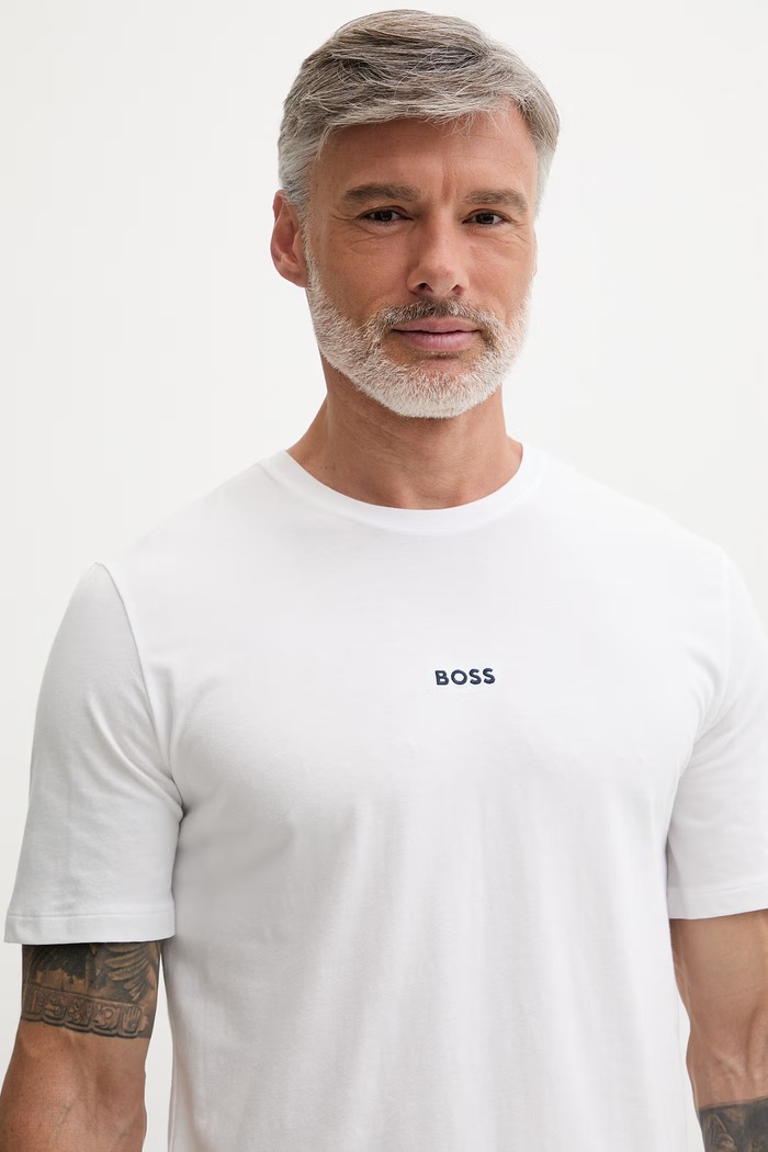 BOSS pijama pentru bărbați, din bumbac cu elastan 50561529 albastru