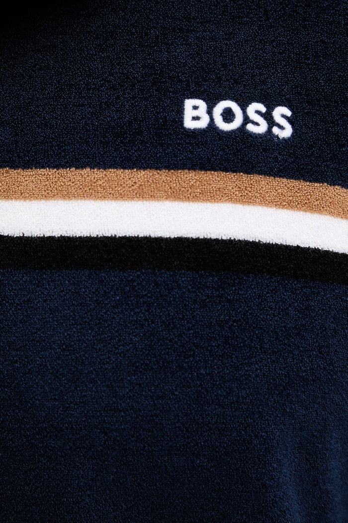 BOSS strandpóló férfi 50561186 sötétkék