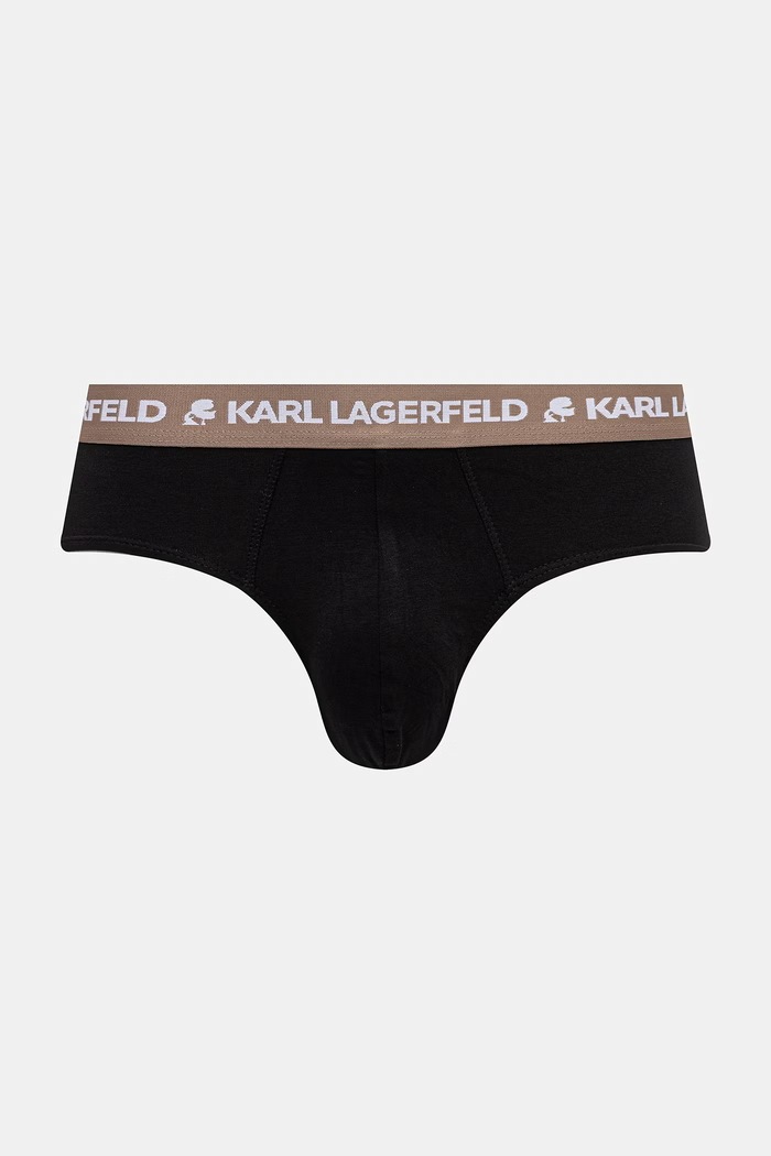Oblečení Karl Lagerfeld slipy pánské bavlněné s elastanem 3-pack A1M47018 černá