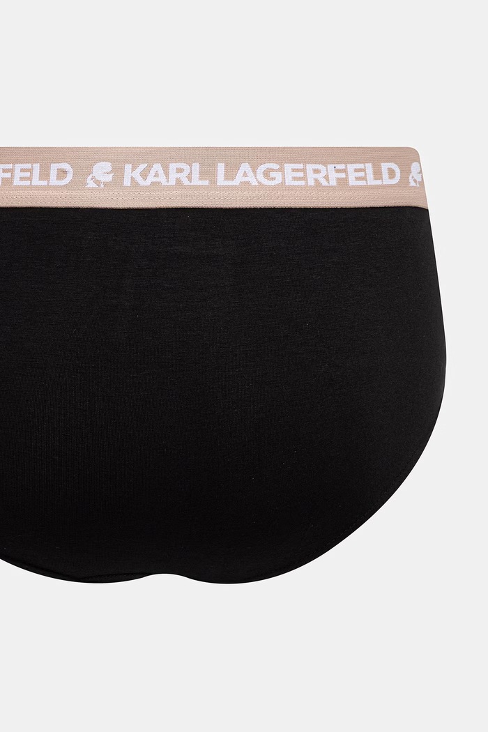 Karl Lagerfeld slipy pánské bavlněné s elastanem 3-pack A1M47018