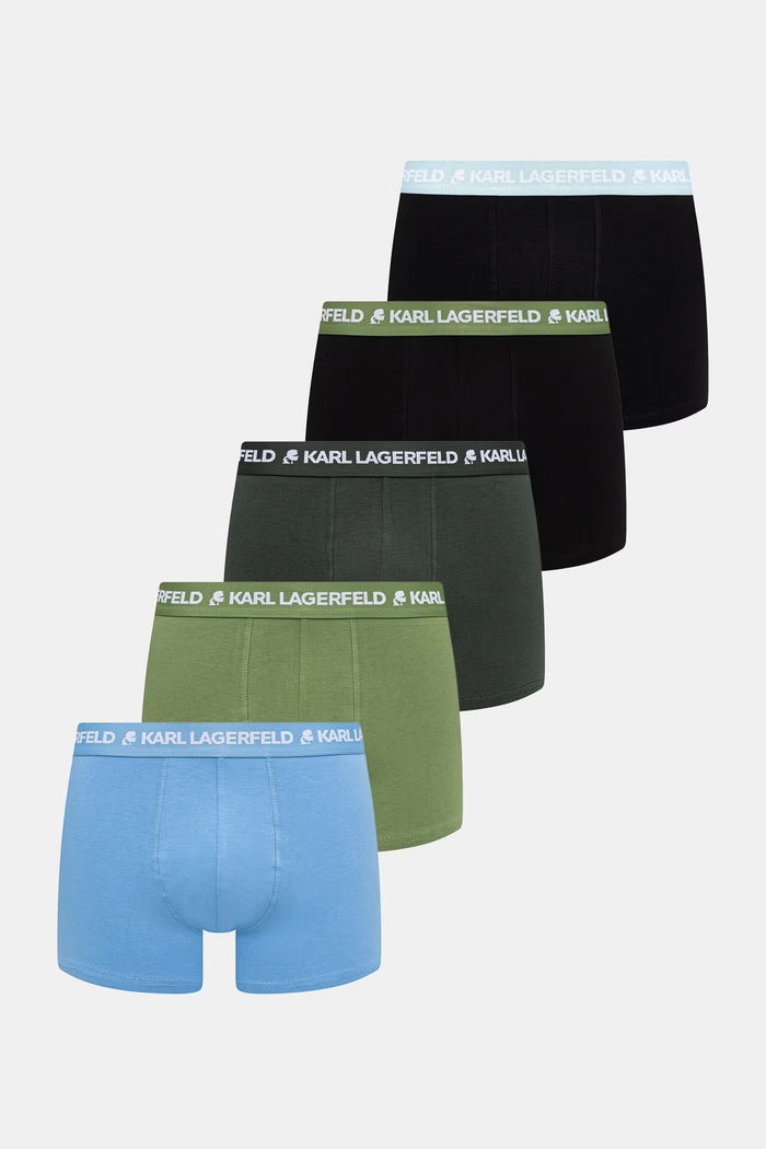 Karl Lagerfeld boxeri pentru bărbați pachet de 5 verde B2M47001