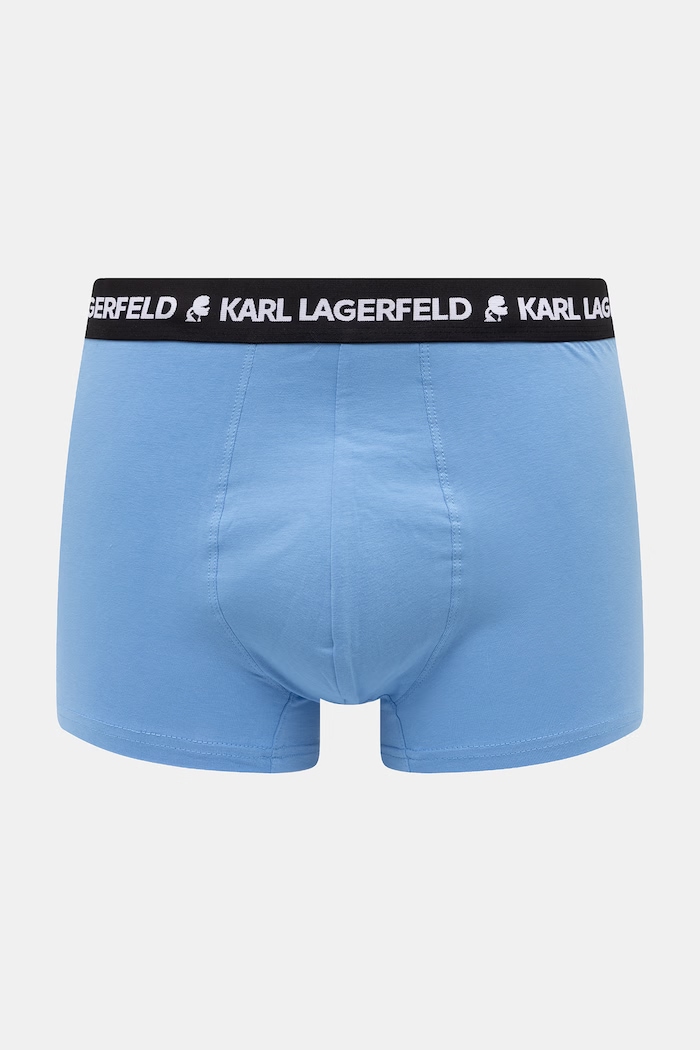 Karl Lagerfeld Boxeri bărbați din bumbac cu elastan pachet de 3 B2M47004 albastru SS26