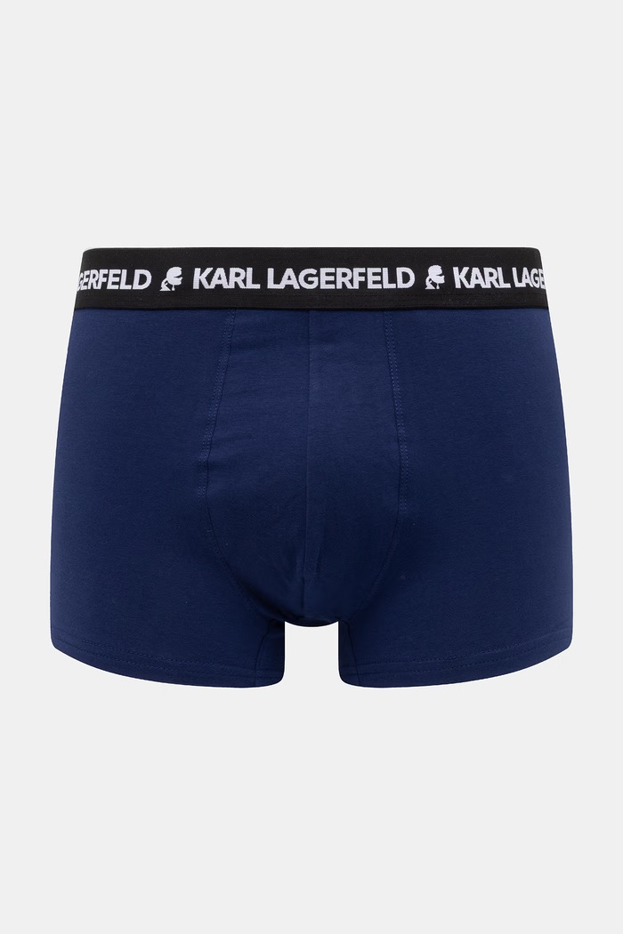 Karl Lagerfeld Boxeri bărbați din bumbac cu elastan pachet de 3 albastru B2M47004