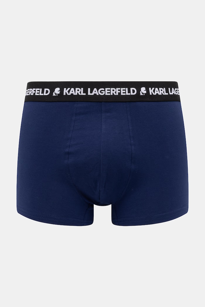 Karl Lagerfeld Boxeri bărbați din bumbac cu elastan pachet de 3 albastru B2M47004