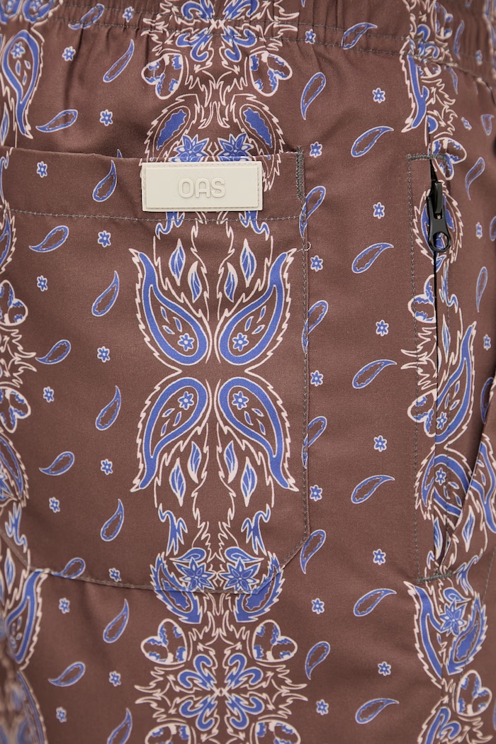 OAS pantaloncini da bagno da uomo marrone 201001.1507