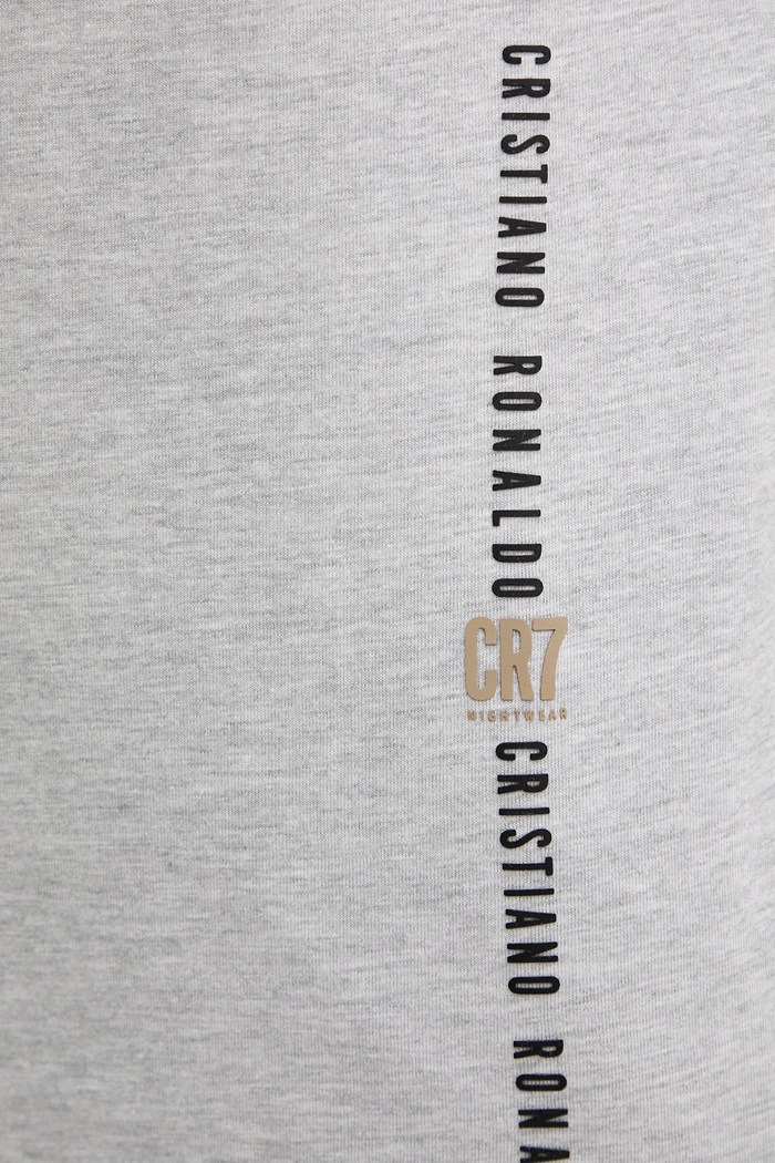 CR7 Cristiano Ronaldo Dvojdielne pyžamo pánske bavlnené 8730.41.2620 sivá