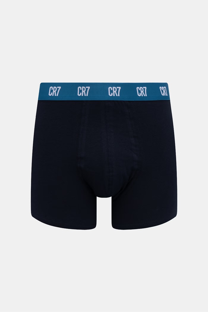 CR7 Cristiano Ronaldo bokserki dopasowane męskie bawełniane z elastanem 3-pack 8100.49.2788 granatowy SS26