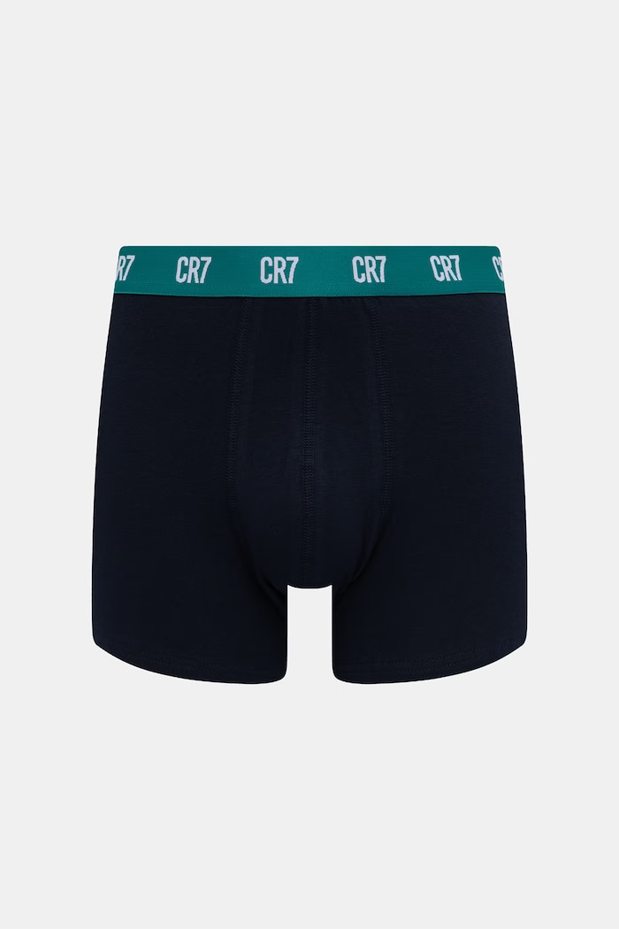 CR7 Cristiano Ronaldo bokserki dopasowane męskie bawełniane z elastanem 3-pack granatowy 8100.49.2788