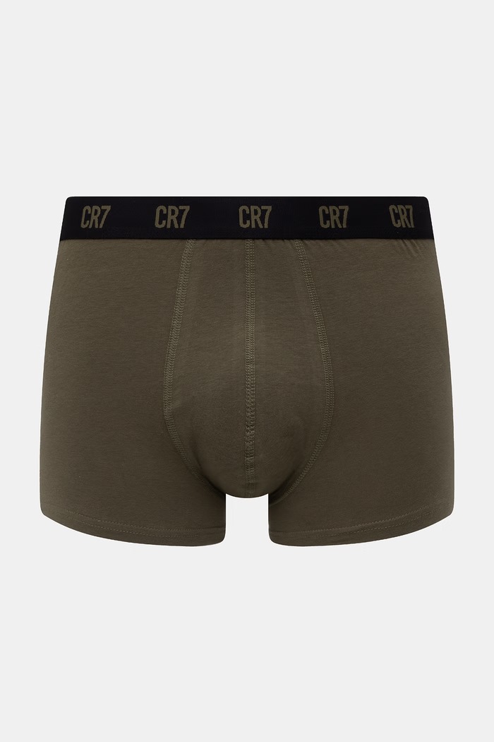 CR7 Cristiano Ronaldo boxeri mulați pentru bărbați, din bumbac cu elastan pachet de 4 8104.49.2511 verde