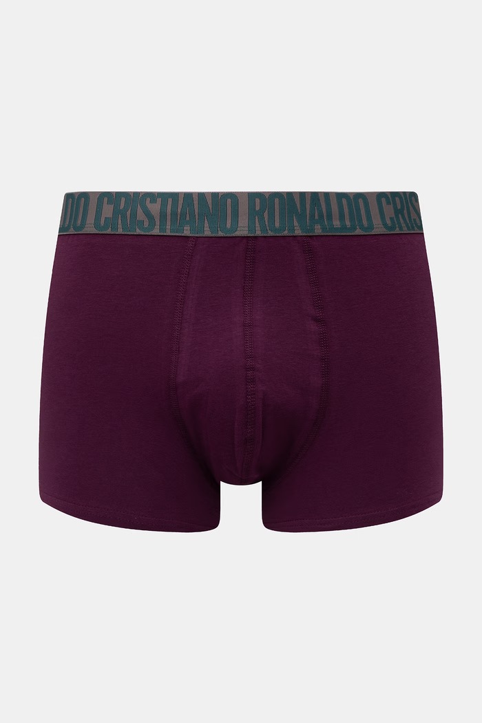 Oblečenie CR7 Cristiano Ronaldo priliehavé boxerky pánske bavlnené s elastanom 5-pak 8125.49.2362 tmavomodrá