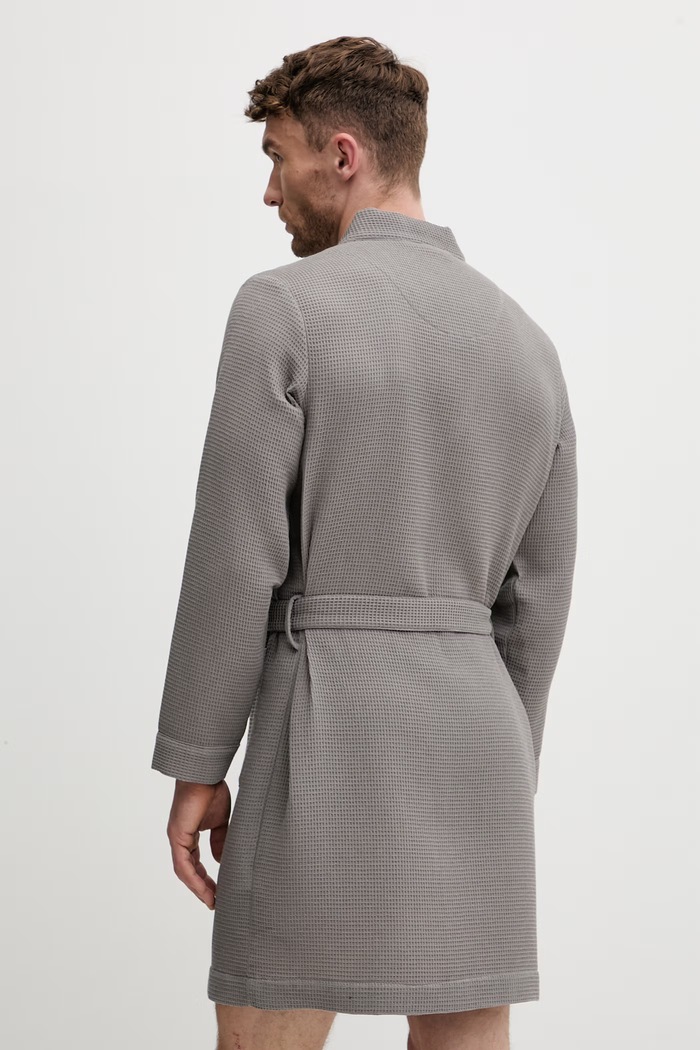 CR7 Cristiano Ronaldo accappatoio da uomo con cotone 8745.93.5 grigio SS26