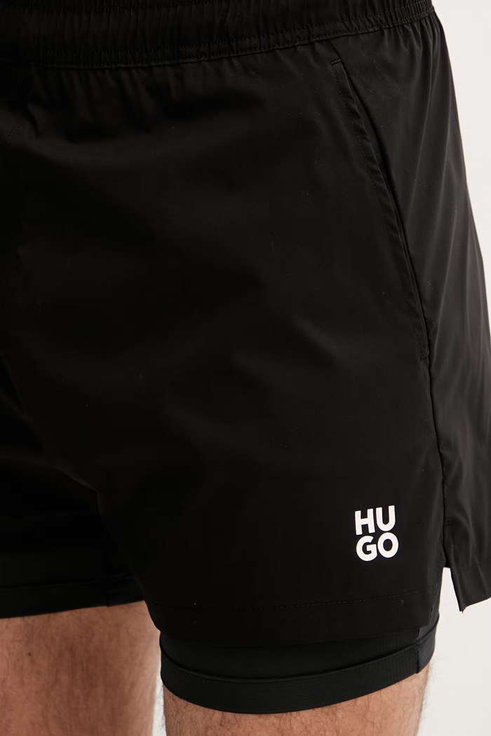 HUGO plavecké šortky pánske ACTIVE_SWIM_SHORTS čierna 50561118