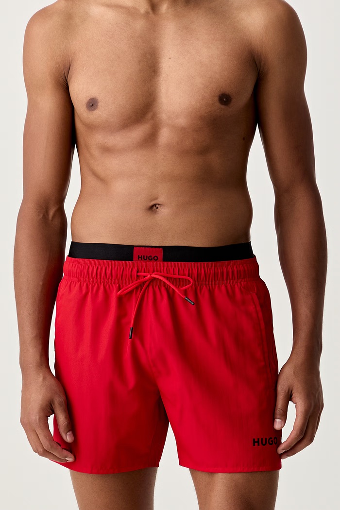 HUGO σορτς μαγιό Ανδρικά GALAXY_swim 50561128 κόκκινο SS26