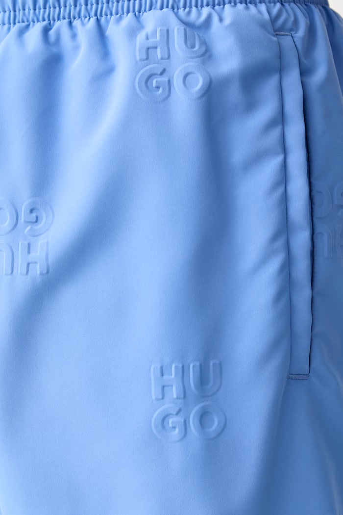 HUGO plavecké šortky pánske TONAL_LOGO modrá 50561222