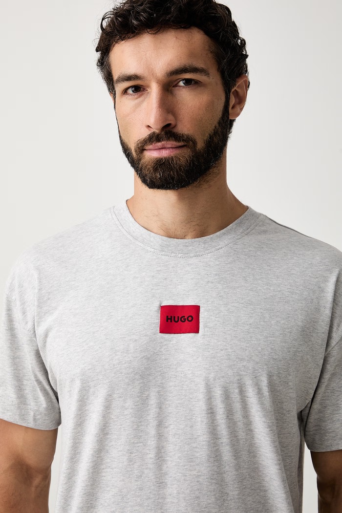 HUGO пижама от две части мъжка GALAXY SHORT SET 50559742 сив
