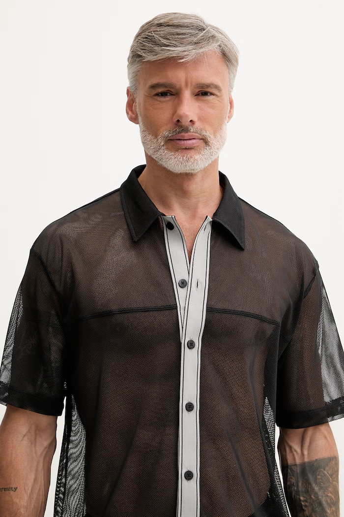 HUGO плажна риза мъжка LITE_BEACH SHIRT черен 50561142