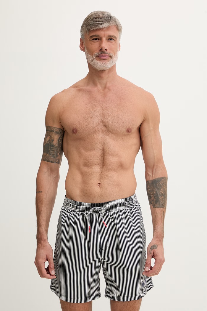 Guess pantaloni scurți de baie pentru bărbați x North Sails alb M6GZ20.W2170