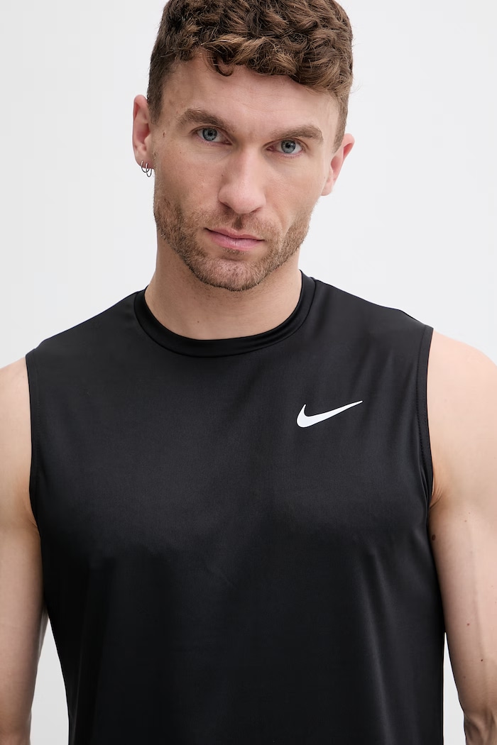 Oblačila Nike kopalni top moški NESSA585 črna