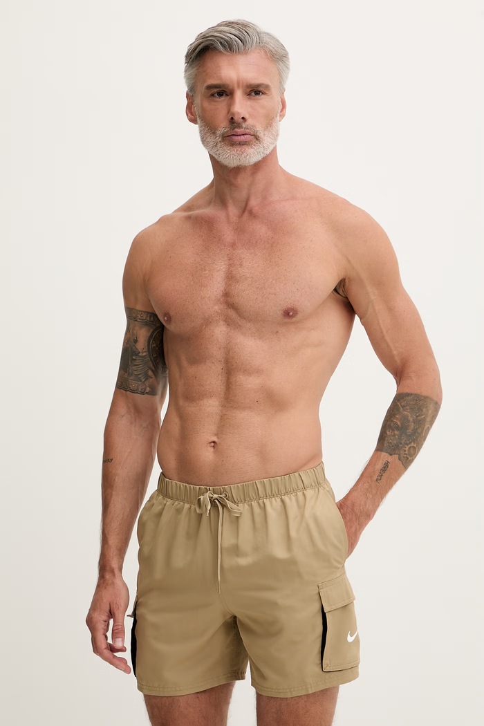 Nike pantaloni scurți de baie pentru bărbați bej NESSG454