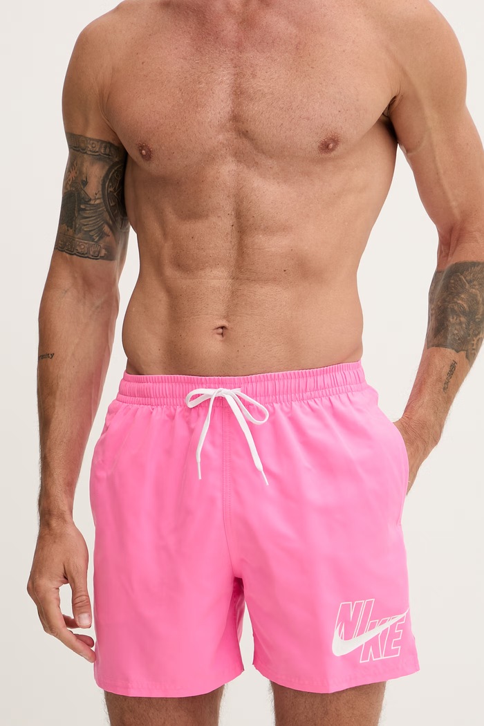 Nike pantaloni scurți de baie bărbătești NESSG574 roz SS26