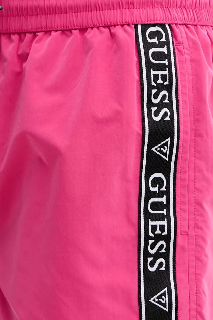 Guess Pantaloni scurți de baie bărbătești roz F6GT00.WN162