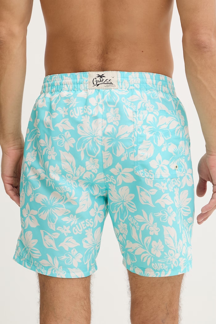 Îmbrăcăminte Guess șort de baie pentru bărbați F6GT08.WG282 turcoaz