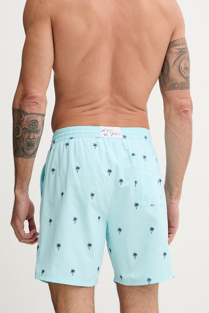 Îmbrăcăminte Guess pantaloni scurți de baie pentru bărbați F6GT13.WN182 albastru