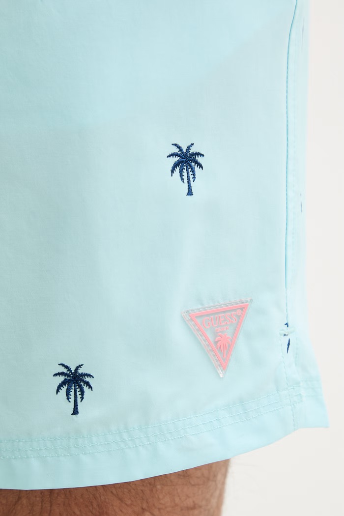 Guess pantaloni scurți de baie pentru bărbați albastru F6GT13.WN182