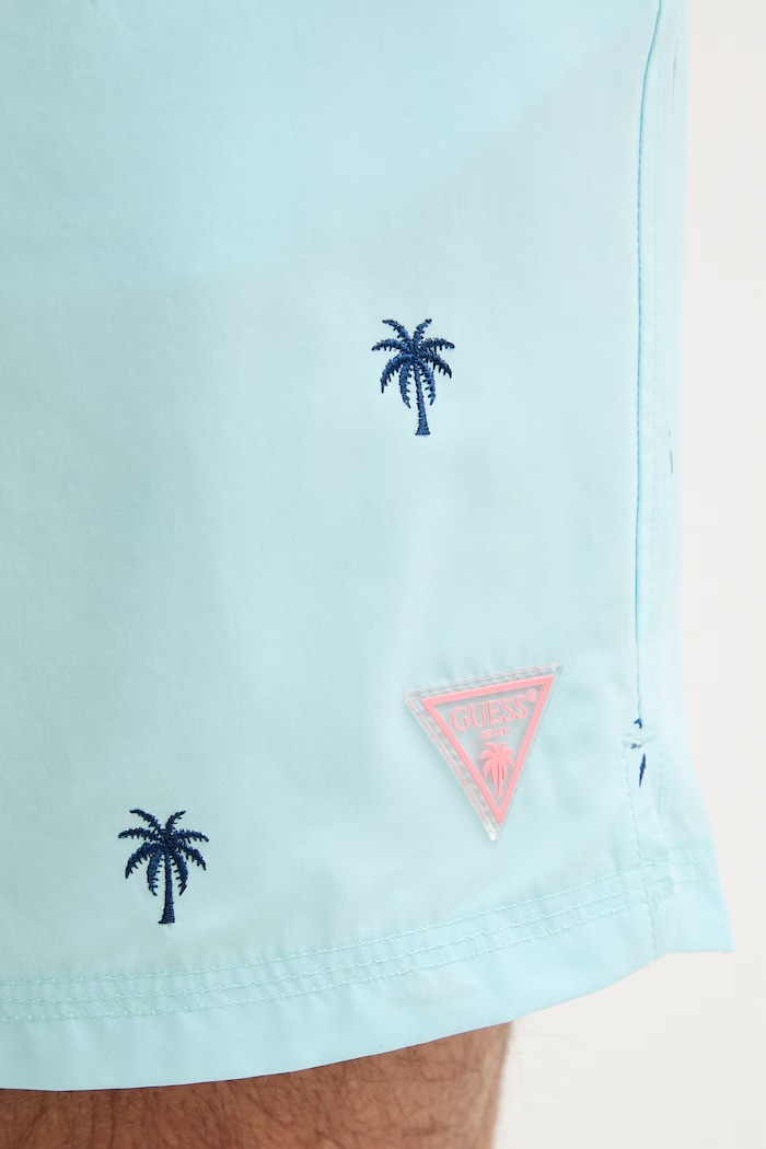 Guess pantaloni scurți de baie pentru bărbați albastru F6GT13.WN182