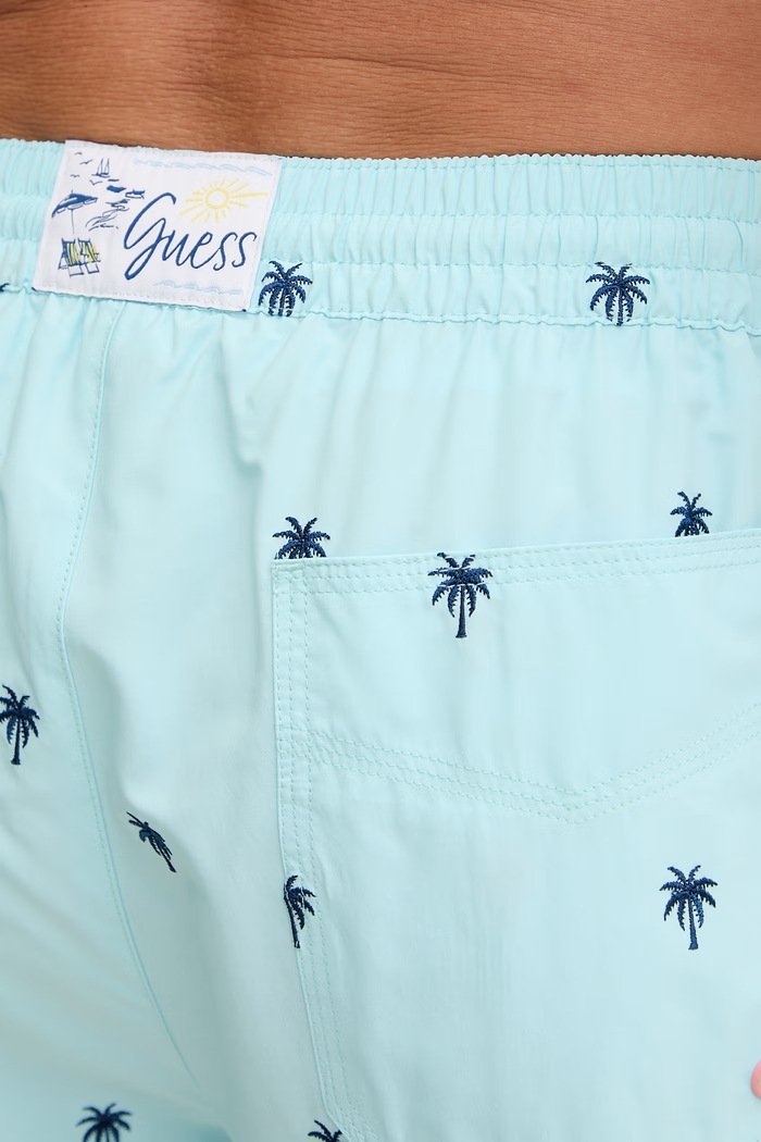 Guess pantaloni scurți de baie pentru bărbați F6GT13.WN182 albastru