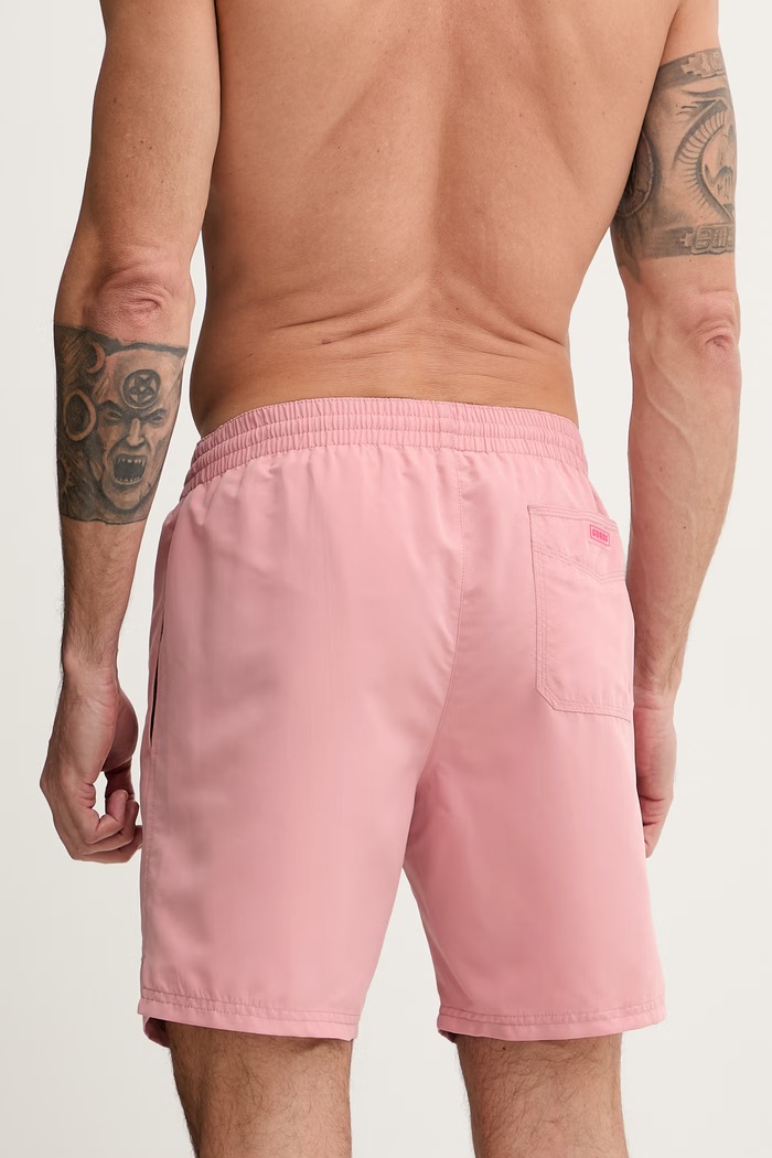 Îmbrăcăminte Guess pantaloni scurți de baie pentru bărbați F6GT24.WG282 roz
