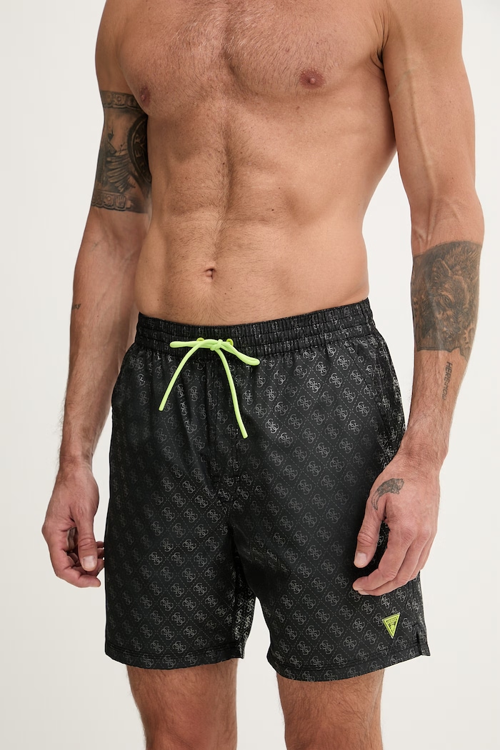 Guess pantaloni scurți de baie pentru bărbați F6GT26.WG2A2 negru SS26
