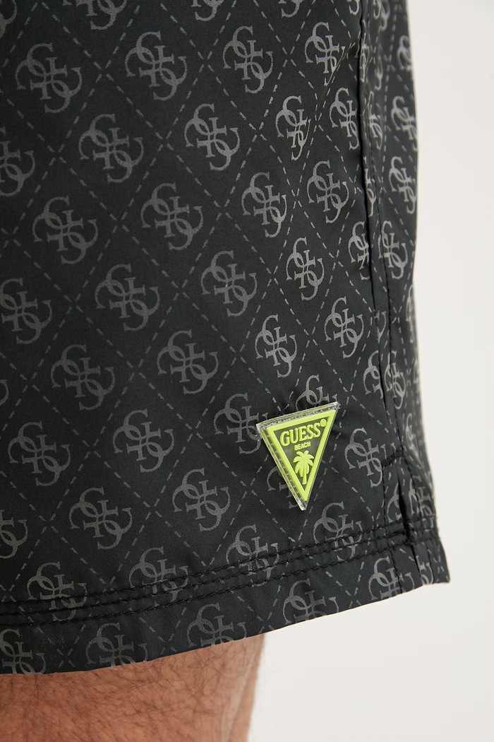 Guess pantaloni scurți de baie pentru bărbați negru F6GT26.WG2A2
