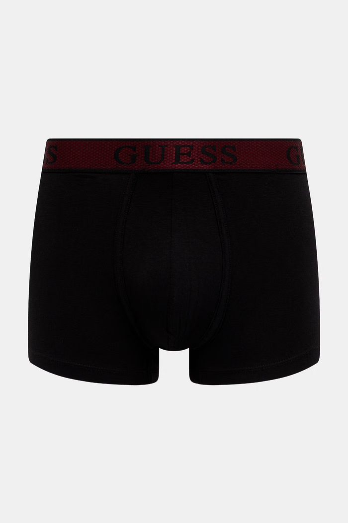 Guess boxerky pánske bavlnené s elastanom JOE 3-pack čierna U5BG13.K6YW1